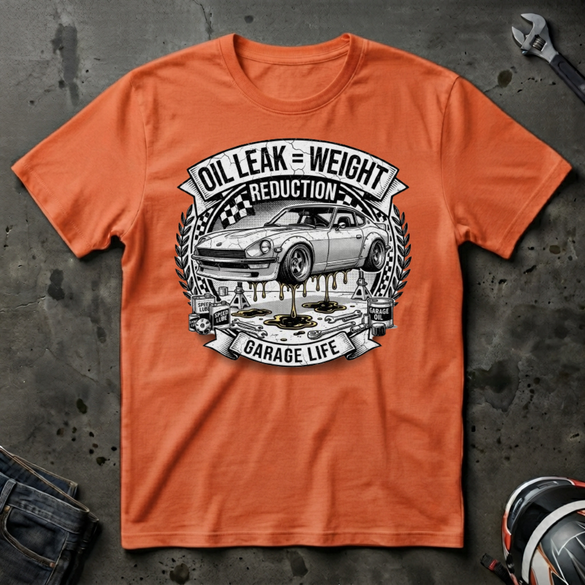 Oil leak = weight reduction T-Shirt