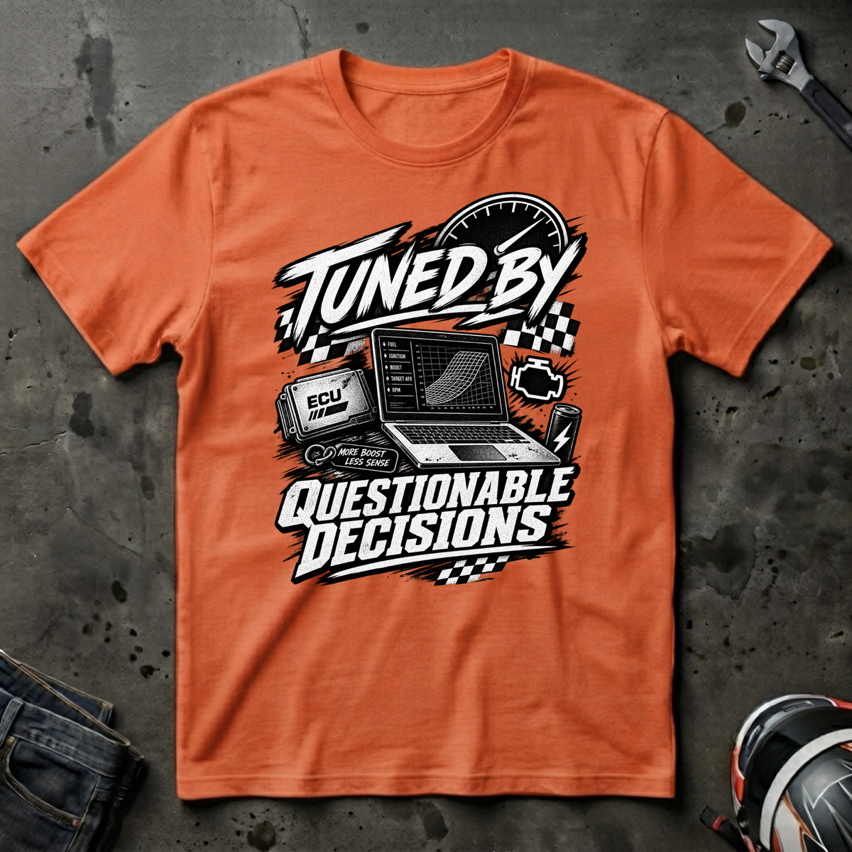 Tuned by questionable decisions T-Shirt