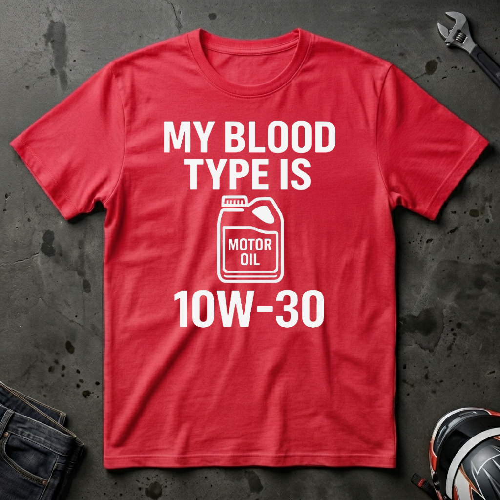 My Blood Type is 10w-30 T-Shirt
