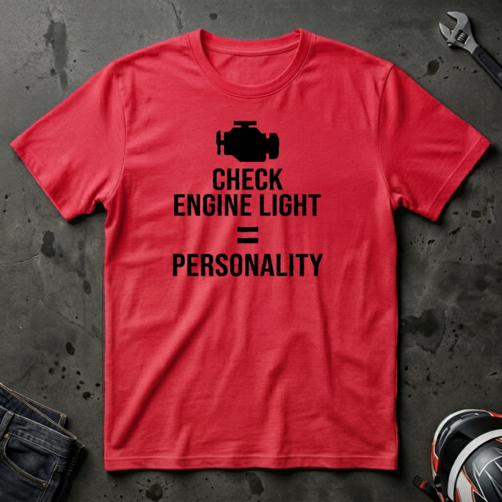 check engine light = personality T-Shirt