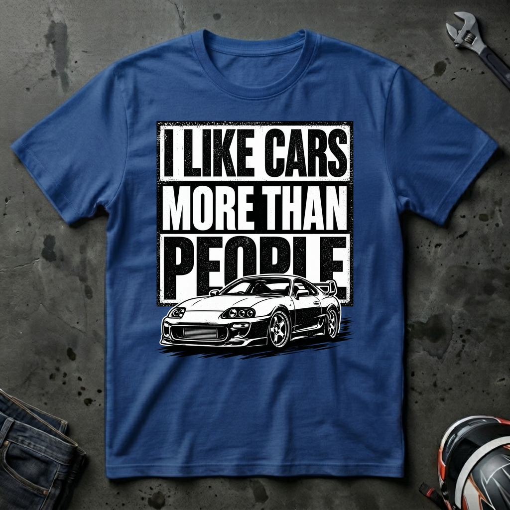 I like cars more than people T-Shirt