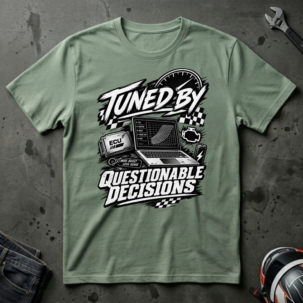 Tuned by questionable decisions T-Shirt