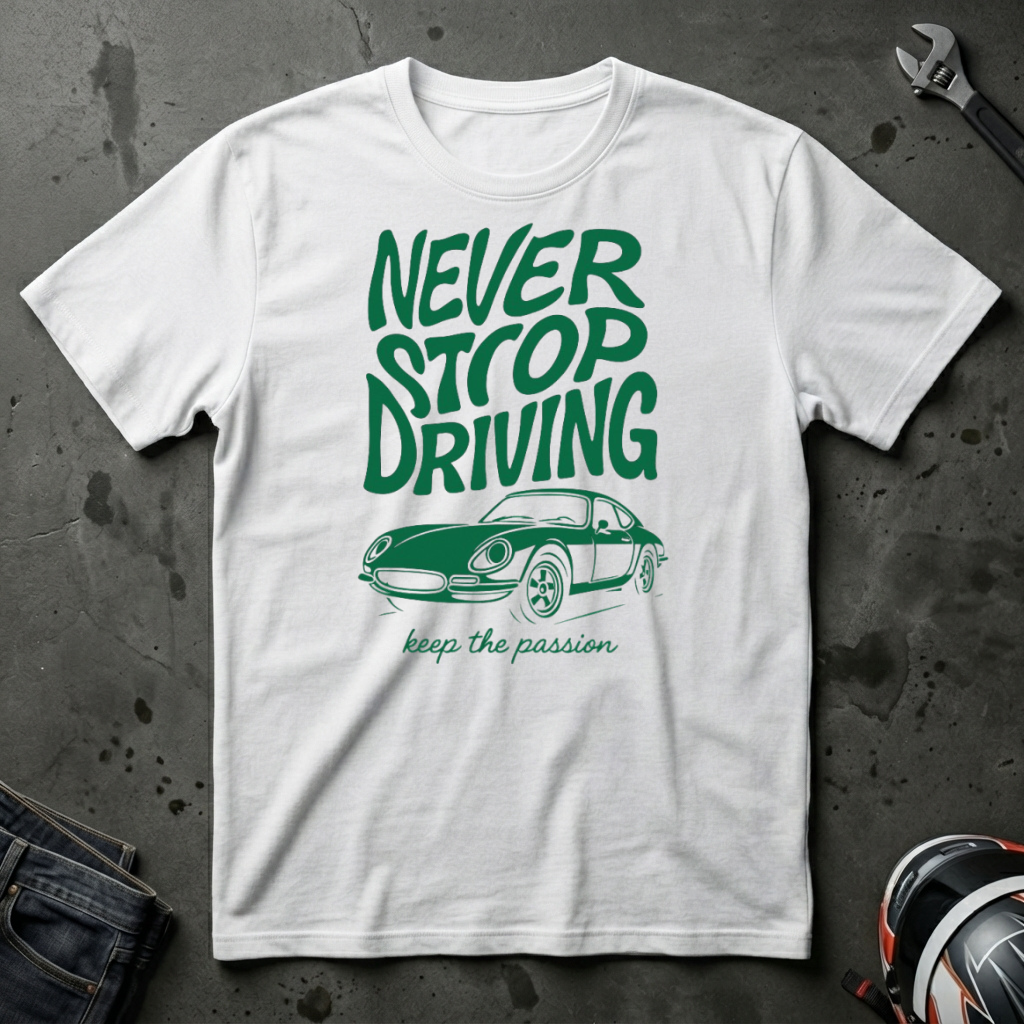 Never Stop driving T-Shirt