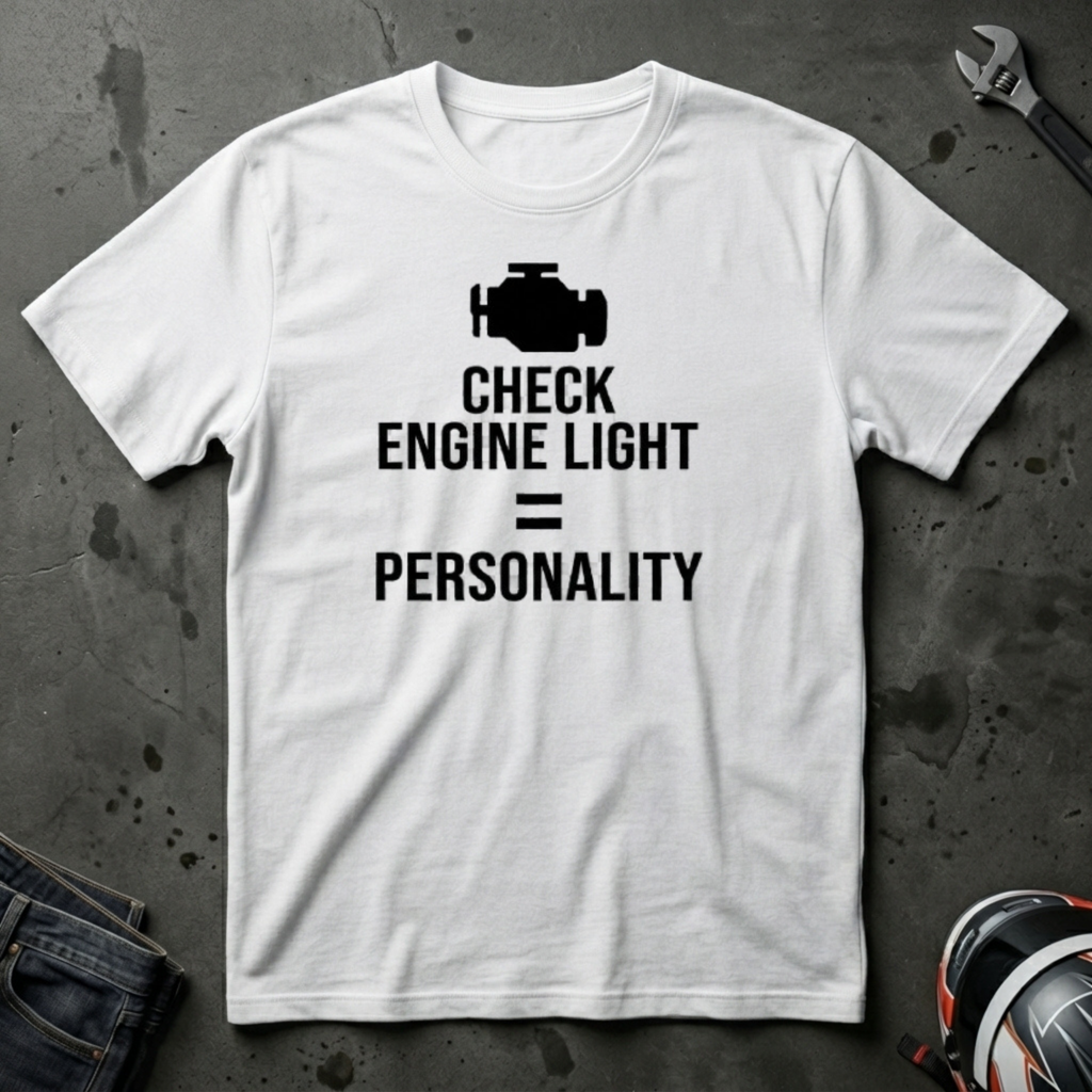 check engine light = personality T-Shirt